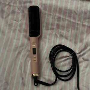 Pink Hair Straightening Brush